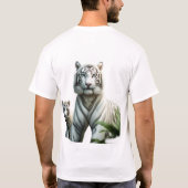 T-shirt Tigre blanc royal. (Dos)