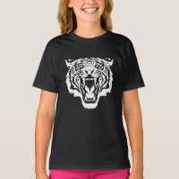 Tigre blanc rugissant