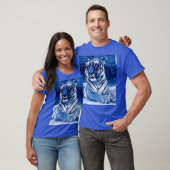 T-shirt Tigre bleu (Unisexe)