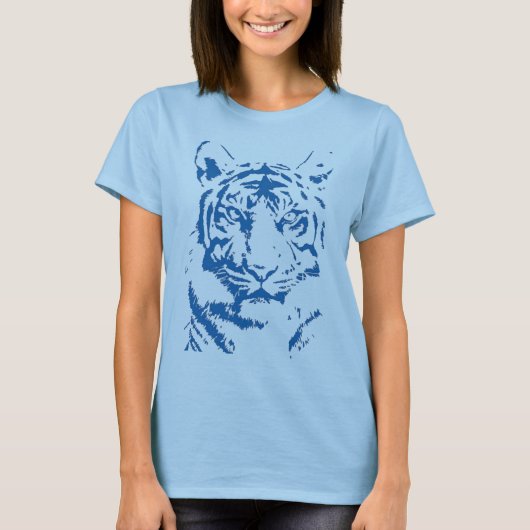T-shirt Tigre bleu (Devant)