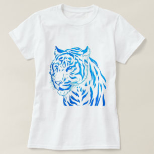 T-shirt Tigre Bleu