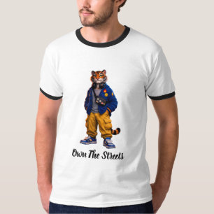 T-shirt Tigre Cool dans l'Art Streetwear - Tigre de Style