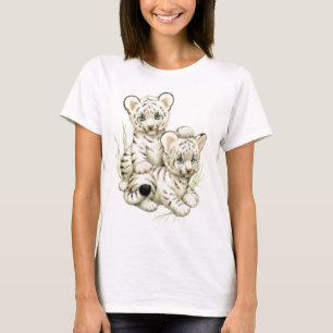 T-shirt Tigre CUB blanc mignon
