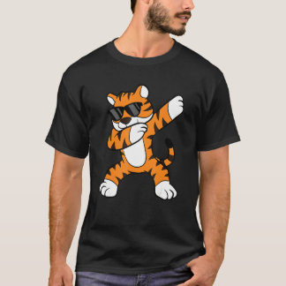 T-shirt Tigre Dabbing Avec Lunettes De Soleil Cool Dabbing
