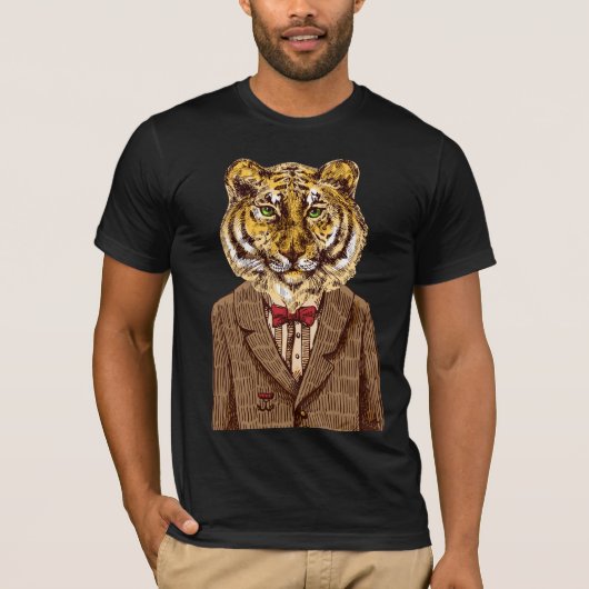 T-shirt Tigre dans l'usage de soirée (Devant)