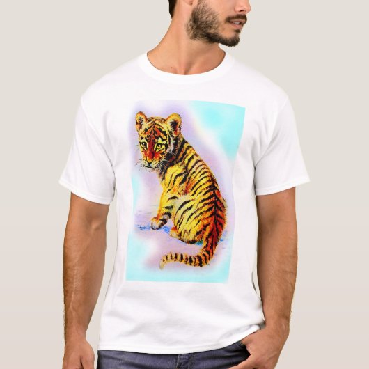 T-SHIRT TIGRE DE BÉBÉ (Devant)
