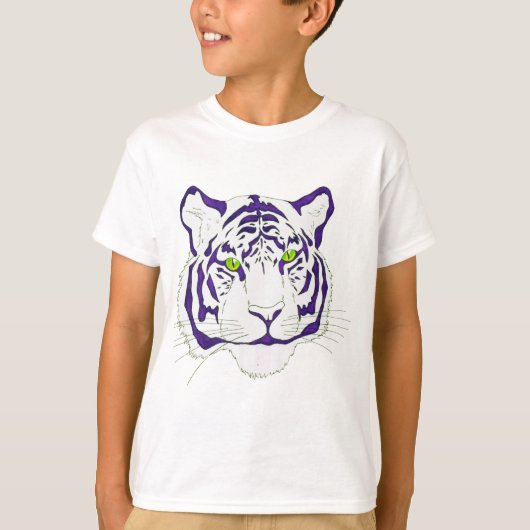 T-shirt Tigre de Bengale pourpre (Devant)