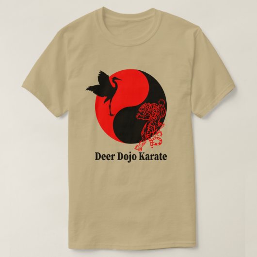 T-shirt Tigre de grue - Dojo de cerfs (Design devant)