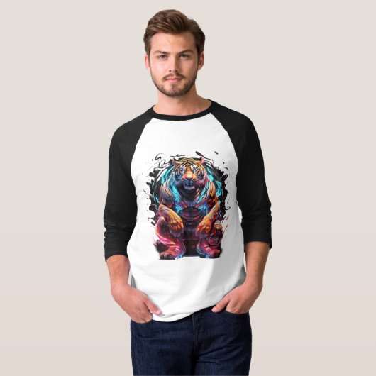 T-shirt Tigre de montagne (Devant entier)