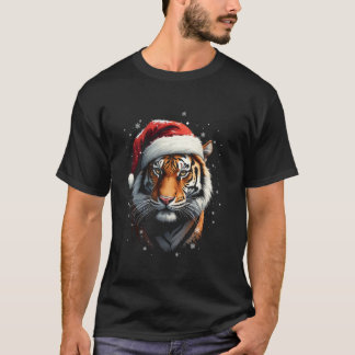 T-shirt tigre de Noël