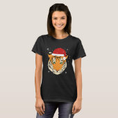 T-shirt Tigre de Noël (Devant entier)