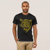 T-shirt Tigre de tribal d'or (Devant entier)