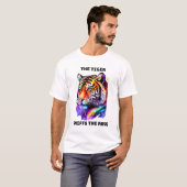 T-shirt Tigre : Déclaration de mode sur la glace (Devant entier)