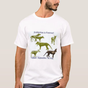 T-shirt Tigre d'extinction de la Tasmanie de Thyla