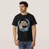 T-shirt Tigre en bleu (Devant entier)