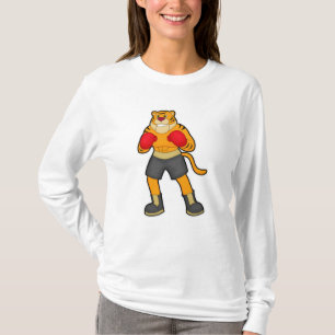 T-shirt Tigre en boîte avec gants de boxe