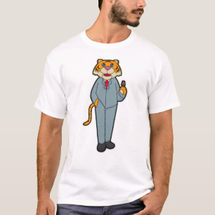 T-shirt Tigre en marié avec alliance