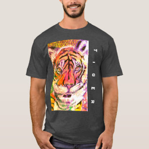 T-shirt Tigre Épique qui Vous Regarde, Multimédia
