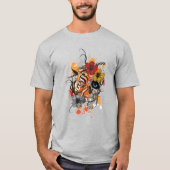 T-shirt Tigre Et Crâne (Devant)