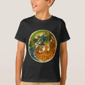 T-shirt Tigre et dragon Yin Yang (Devant)