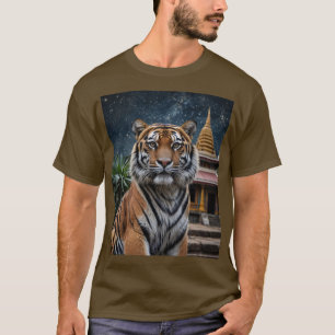 T-shirt Tigre et Temple