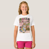 T-shirt Tigre faisant du thé (Devant entier)