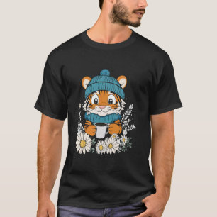 T-shirt Tigre Filles Vêtements Café Garçons Décorations En