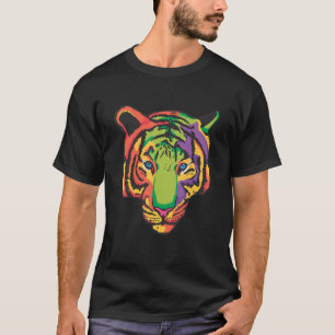 T-shirt Tigre Mignon Pour Tigre Grand Chat Coloré Style Po