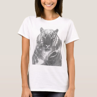 T-shirt Tigre noir et blanc