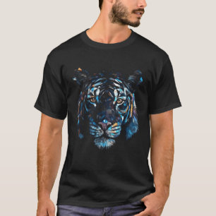 T-shirt Tigre Polygone Artwork - Tigre d'art animal coloré