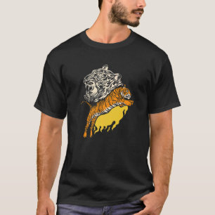 T-shirt Tigre Prédateur Animal Sauvage Faune Sauvage Grand