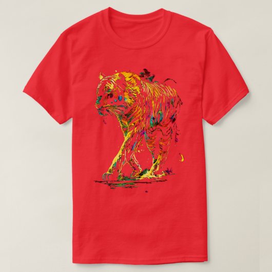 T-shirt Tigre psychédélique (Design devant)