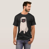 T-shirt Tigre Pug assis (Devant entier)