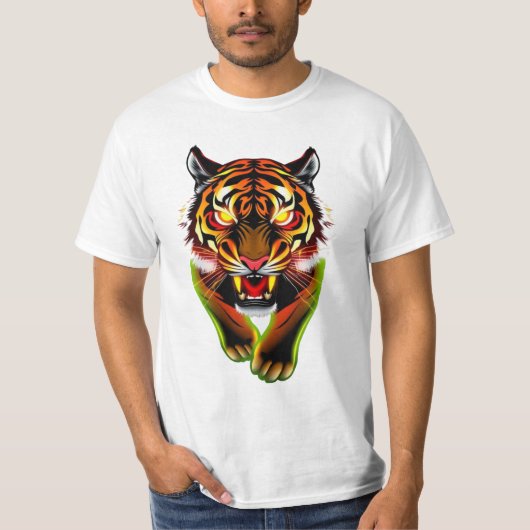 T-shirt Tigre Raging (Devant)