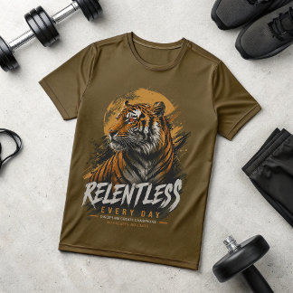 T-shirt Tigre Relentless Every Day | Motivationnel