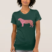 T-shirt Tigre rose simple (Devant)