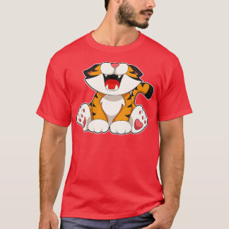T-shirt Tigre rougissant