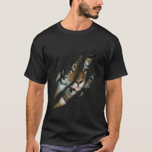 T-shirt Tigre Safari Animal Chat