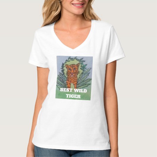 T-shirt Tigre sauvage (Devant)