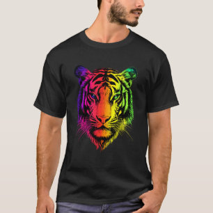 T-shirt Tigre Sauvage J'aime les tigres sauvages Gros chat
