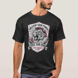 T-Shirt Tigre Strength From The Grind – Libérez