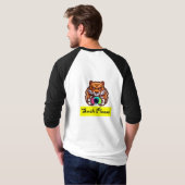 T-shirt Tigre sur le rôti (avec une caméra !) (Dos entier)