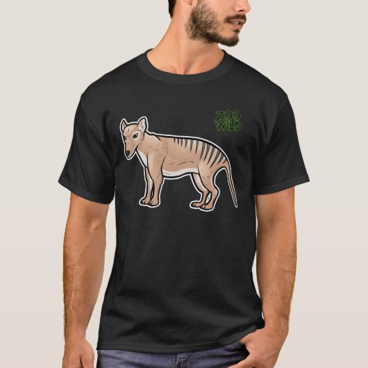 T-shirt Tigre tasmanien (Devant)