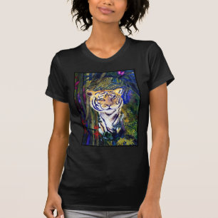 T-shirt Tigre, tigre pendant la nuit