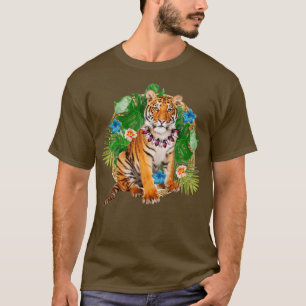 T-shirt Tigre tropical