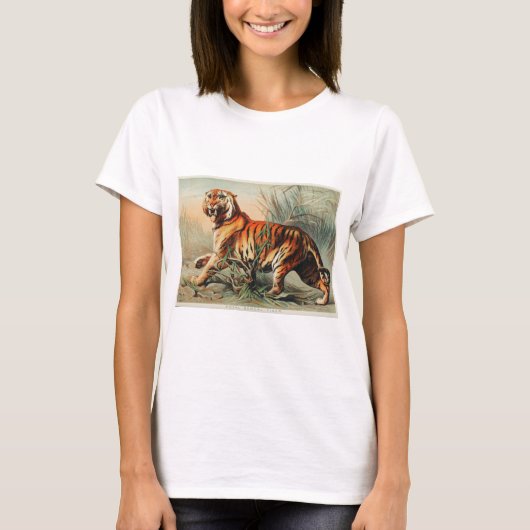 T-shirt Tigre vintage du Bengale (Devant)