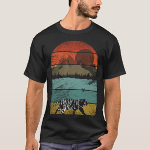 T-shirt Tigre vintage rétro et animal mignon 2