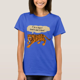 T-shirt Tigres, lions et calembours