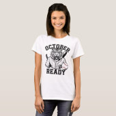 T-shirt Tigres prêts pour octobre (Devant entier)