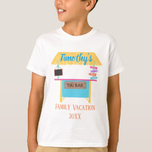 T-shirt Tiki Bar Famille Vacances fun